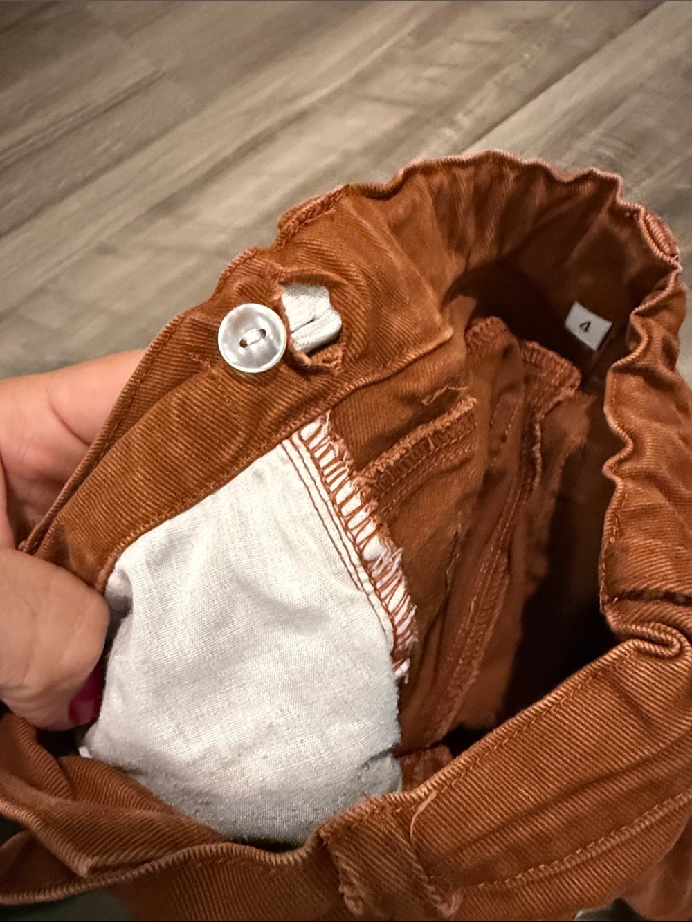 Kids Ripped Rust Brown Jeans - Picture 5 of 6